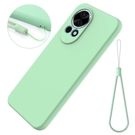For Huawei nova 13 5G Case Liquid Silicone Phone Back Cover with Hand Strap