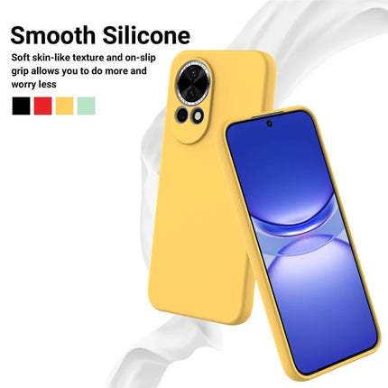 For Huawei nova 13 5G Case Liquid Silicone Phone Back Cover with Hand Strap