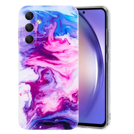 For Samsung Galaxy A26 5G Case Flexible TPU Marble Pattern Phone Cover - Rose