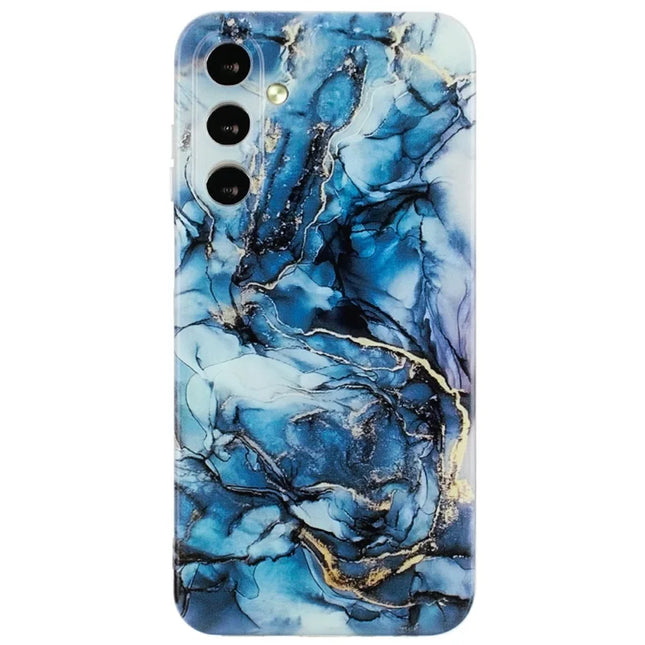 For Samsung Galaxy A36 5G Case Flexible TPU Marble Pattern Phone Cover - Grey