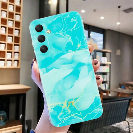For Samsung Galaxy A36 5G Case Flexible TPU Marble Pattern Phone Cover