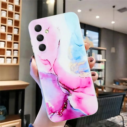 For Samsung Galaxy A36 5G Case Flexible TPU Marble Pattern Phone Cover