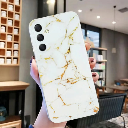 For Samsung Galaxy A56 5G Case Flexible TPU Marble Pattern Phone Cover