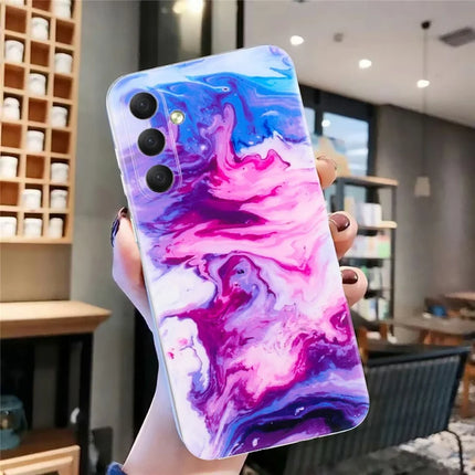 For Samsung Galaxy A56 5G Case Flexible TPU Marble Pattern Phone Cover