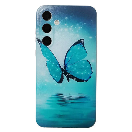 For Samsung Galaxy A56 5G Case Pattern Printing Cell Phone TPU Back Cover - Blue Butterfly