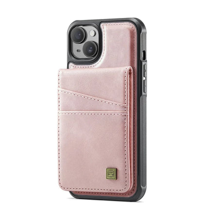 For iPhone 14 Case AUTSPACE A12 Leather Phone Case with Detachable Card Bag