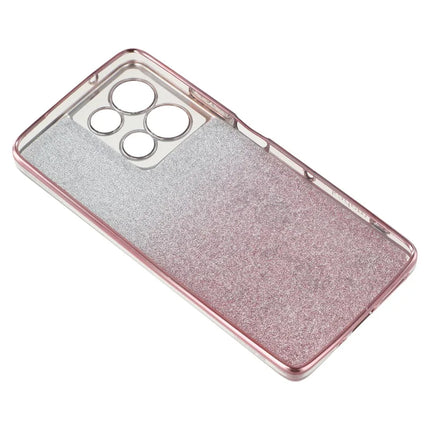 KADEM For Motorola Moto G75 5G Case Flower TPU Flexible Gradient Phone Cover