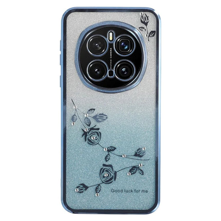 KADEM For Honor Magic7 Pro 5G Case Flower TPU Flexible Gradient Phone Cover - Blue