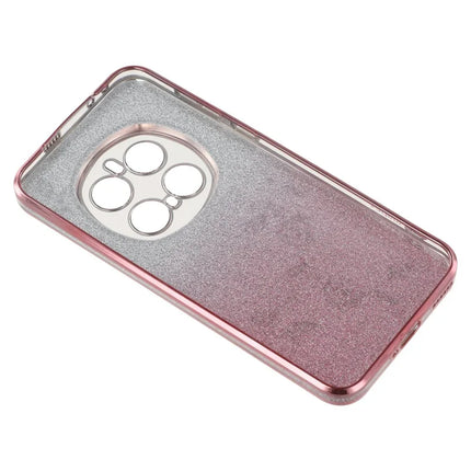 KADEM For Honor Magic7 Pro 5G Case Ring Kickstand TPU Flowers Phone Cover Gradient Glitter
