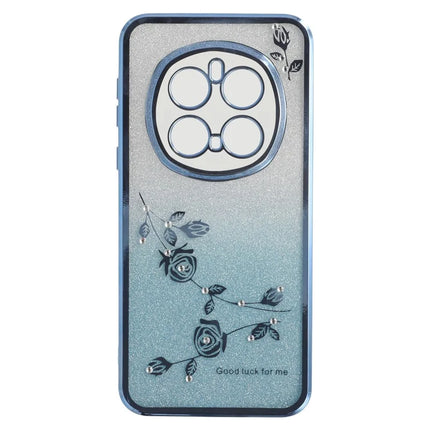 KADEM For Honor Magic7 Pro 5G Case Ring Kickstand TPU Flowers Phone Cover Gradient Glitter