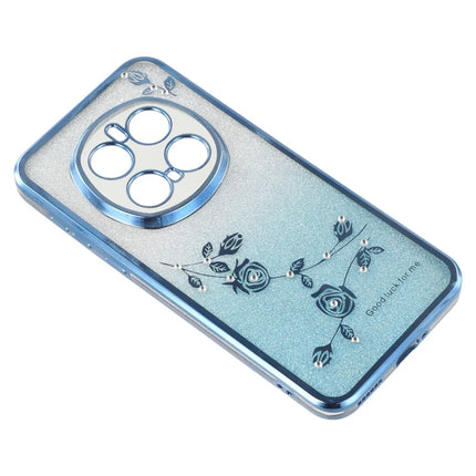KADEM For Honor Magic7 Pro 5G Case Ring Kickstand TPU Flowers Phone Cover Gradient Glitter