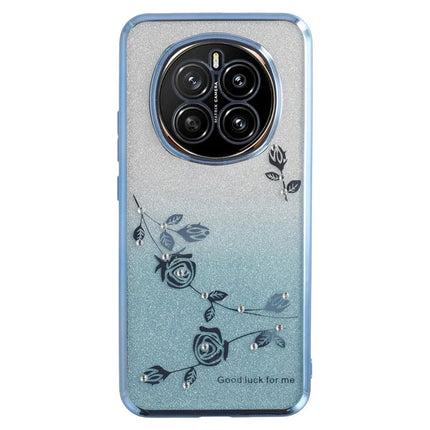 KADEM For Honor Magic7 5G Case Flower TPU Flexible Gradient Phone Cover - Blue