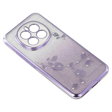 KADEM For Honor Magic7 5G Case Ring Kickstand TPU Flowers Phone Cover Gradient Glitter