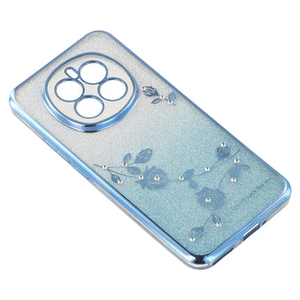 KADEM For Honor Magic7 5G Case Ring Kickstand TPU Flowers Phone Cover Gradient Glitter
