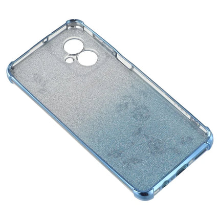 KADEM For Motorola Moto G55 5G Case Flower TPU Flexible Gradient Phone Cover