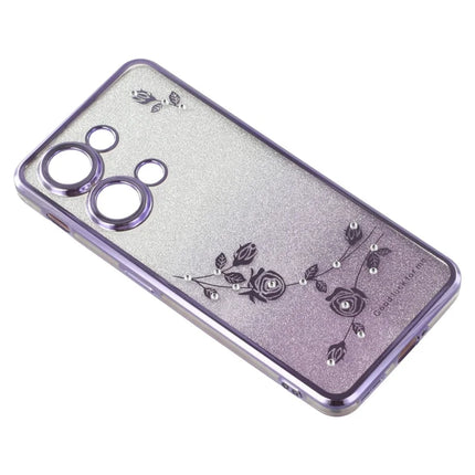 KADEM For OnePlus Ace 2V / Nord 3 5G Case Flower Pattern TPU Gradient Phone Cover with Lanyards