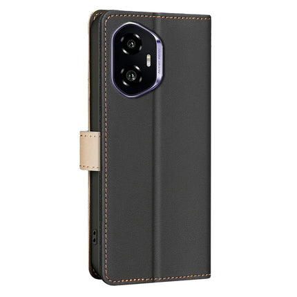 BINFEN COLOR BF33 for Honor 300 Leather Case Splicing Color RFID Blocking