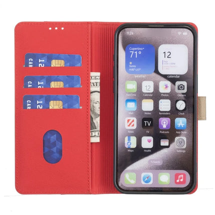 BINFEN COLOR BF33 for Honor 300 Leather Case Splicing Color RFID Blocking