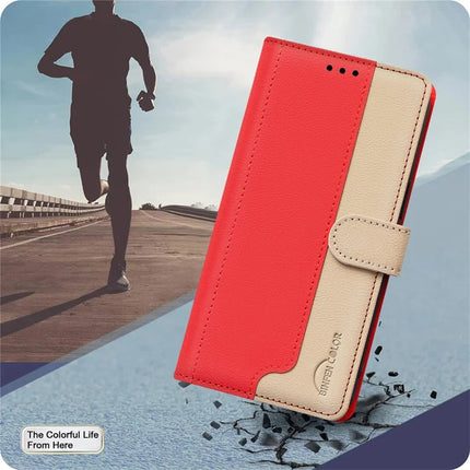 BINFEN COLOR BF33 for Honor 300 Leather Case Splicing Color RFID Blocking