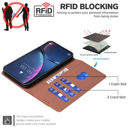BINFEN COLOR BF33 for Honor 300 Leather Case Splicing Color RFID Blocking