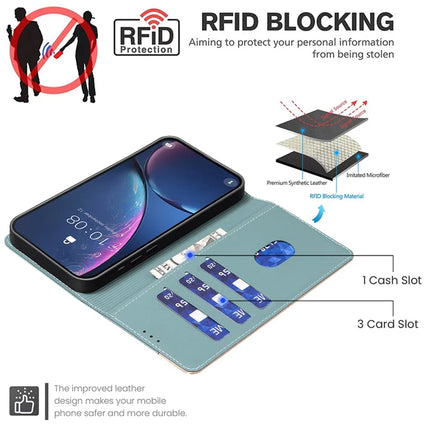 BINFEN COLOR BF33 for Honor 300 Leather Case Splicing Color RFID Blocking
