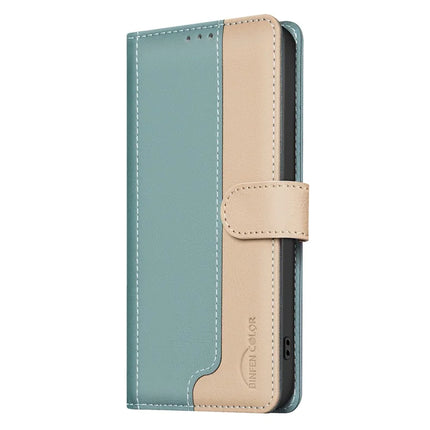 BINFEN COLOR BF33 for Honor 300 Leather Case Splicing Color RFID Blocking