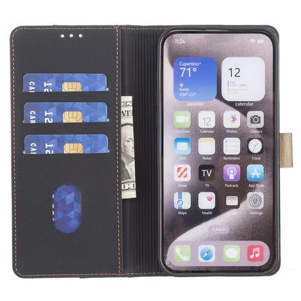 BINFEN COLOR BF33 for Honor 300 Pro / 300 Ultra Leather Case Splicing Color RFID Blocking