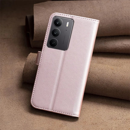 BINFEN COLOR BF17 For Realme C75 Case Wallet Folio Flip Leather Cover