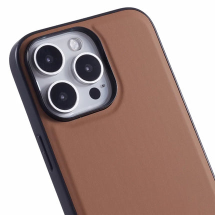 X-LEVEL For iPhone 16 Pro Max Phone Case Leather Coated PC TPU Back Cover with Metal Kickstand
