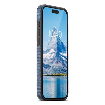 SUTENI G2 For iPhone 16 Pro Max Case Compatible with MagSafe Kickstand Denim Texture Leather Back Cover