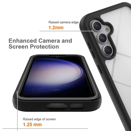 For Samsung Galaxy A36 5G / A56 5G Case PC+TPU Phone Clear Back Cover with PET Screen Film