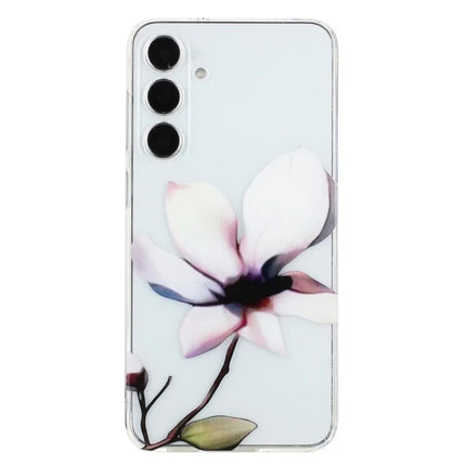 For Samsung Galaxy A36 5G Case Soft TPU Phone Back Cover Pattern Printing - White Flower