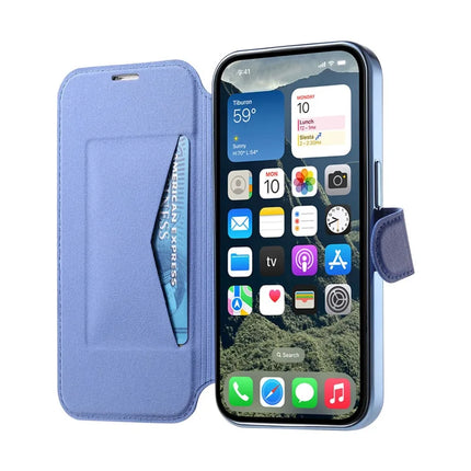 For iPhone 13 Pro Max Case Compatible with MagSafe Detachable Leather Phone Cover with Lens Film