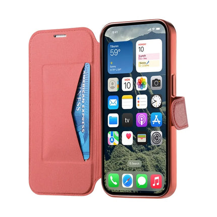 For iPhone 13 Pro Max Case Compatible with MagSafe Detachable Leather Phone Cover with Lens Film