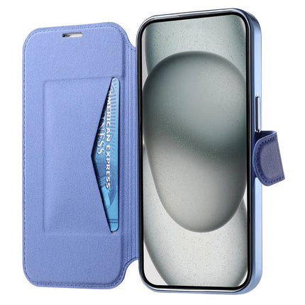 For iPhone 13 Case Compatible with MagSafe Detachable Leather Phone Cover with Lens Film
