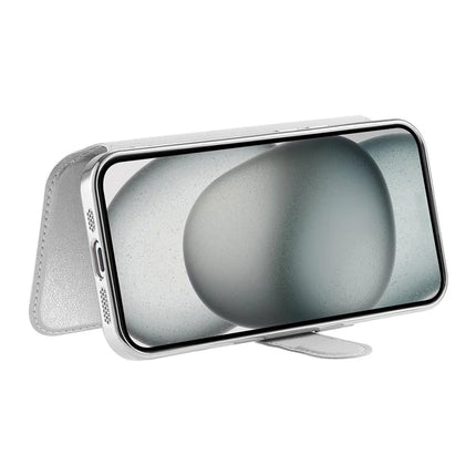For iPhone 13 Case Compatible with MagSafe Detachable Leather Phone Cover with Lens Film