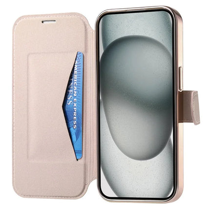 For iPhone 14 Case Compatible with MagSafe Detachable Leather Phone Cover with Lens Film