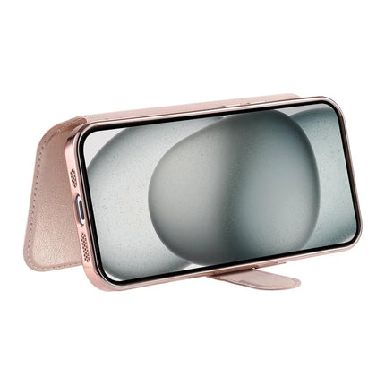 For iPhone 14 Case Compatible with MagSafe Detachable Leather Phone Cover with Lens Film