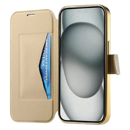 For iPhone 14 Case Compatible with MagSafe Detachable Leather Phone Cover with Lens Film