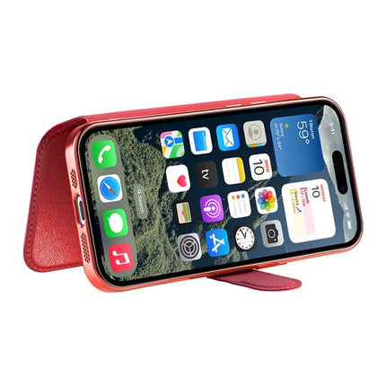 For iPhone 15 Pro Max Case Compatible with MagSafe Detachable Leather Phone Cover with Lens Film