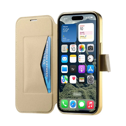 For iPhone 15 Pro Max Case Compatible with MagSafe Detachable Leather Phone Cover with Lens Film