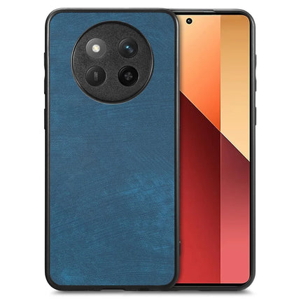 For Honor X60 Pro 5G Case Retro Leather + TPU Shockproof Protective Phone Cover - Blue