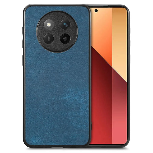 For Honor X60 Pro 5G Case Retro Leather + TPU Shockproof Protective Phone Cover - Blue