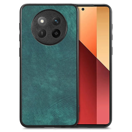 For Honor X60 Pro 5G Case Retro Leather + TPU Shockproof Protective Phone Cover - Green