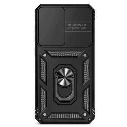 For Samsung Galaxy A36 5G Case PC + TPU Phone Cover with Lens Protection Kickstand