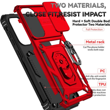 For Samsung Galaxy A36 5G Case PC + TPU Phone Cover with Lens Protection Kickstand