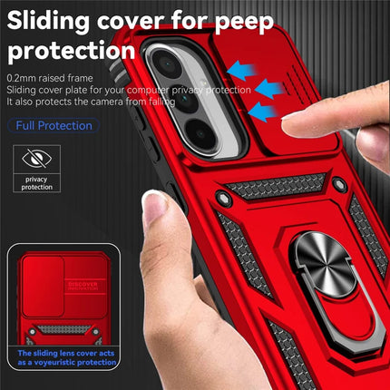 For Samsung Galaxy A36 5G Case PC + TPU Phone Cover with Lens Protection Kickstand