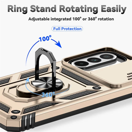 For Samsung Galaxy A36 5G Case PC + TPU Phone Cover with Lens Protection Kickstand