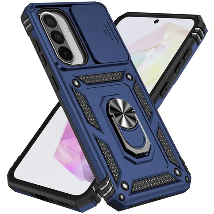 For Samsung Galaxy A36 5G Case PC + TPU Phone Cover with Lens Protection Kickstand