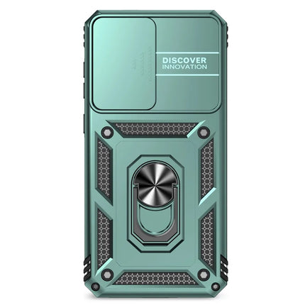 For Samsung Galaxy A36 5G Case PC + TPU Phone Cover with Lens Protection Kickstand